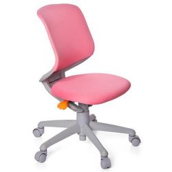 Sedia da scrivania per ragazzi KID MOVE GRIGIO con schienale regolabile, colore rosa