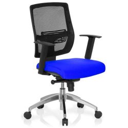 Sedie da ufficio ergonomiche - ADARA con rete traspirante e seduta imbottita