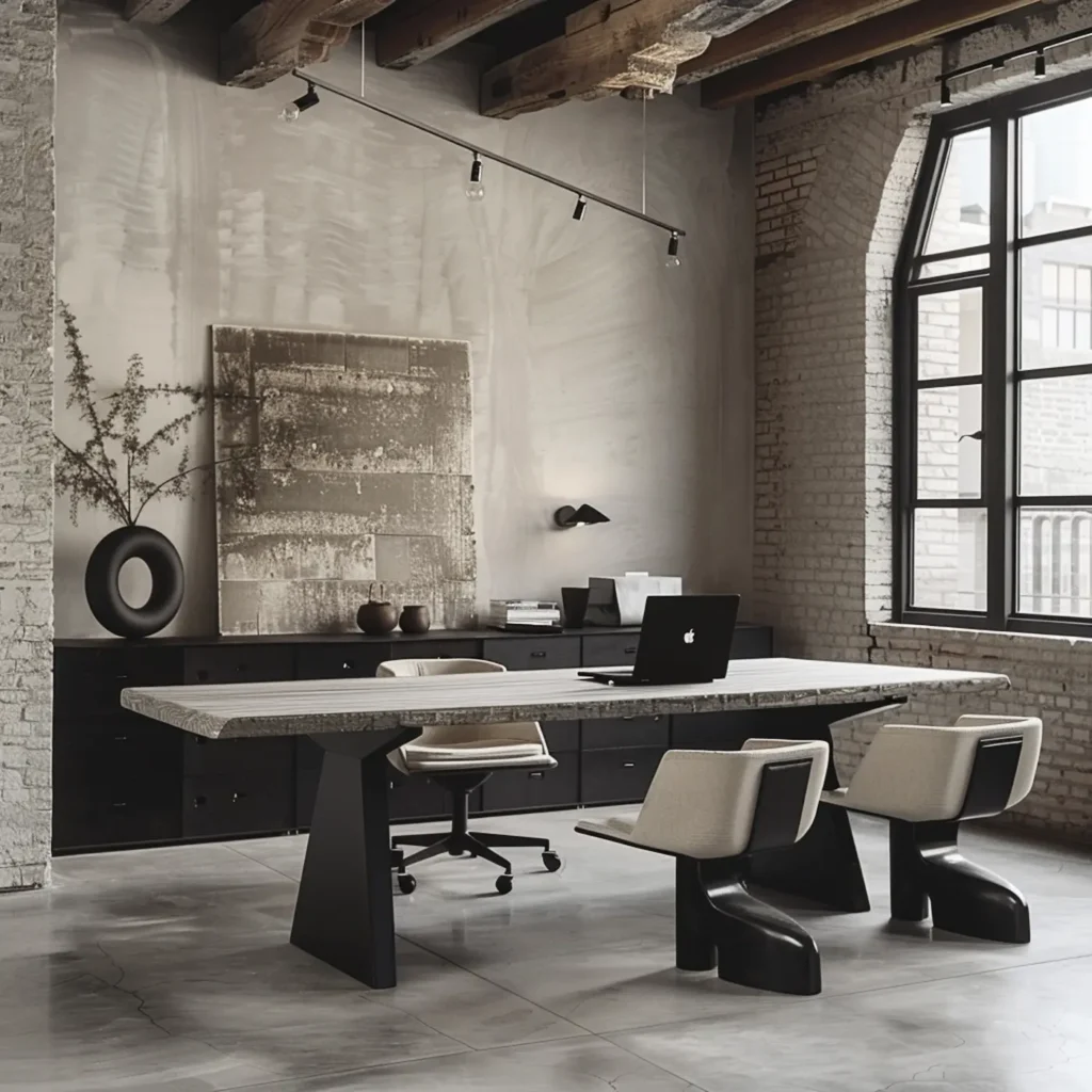 grande ufficio in stile industriale