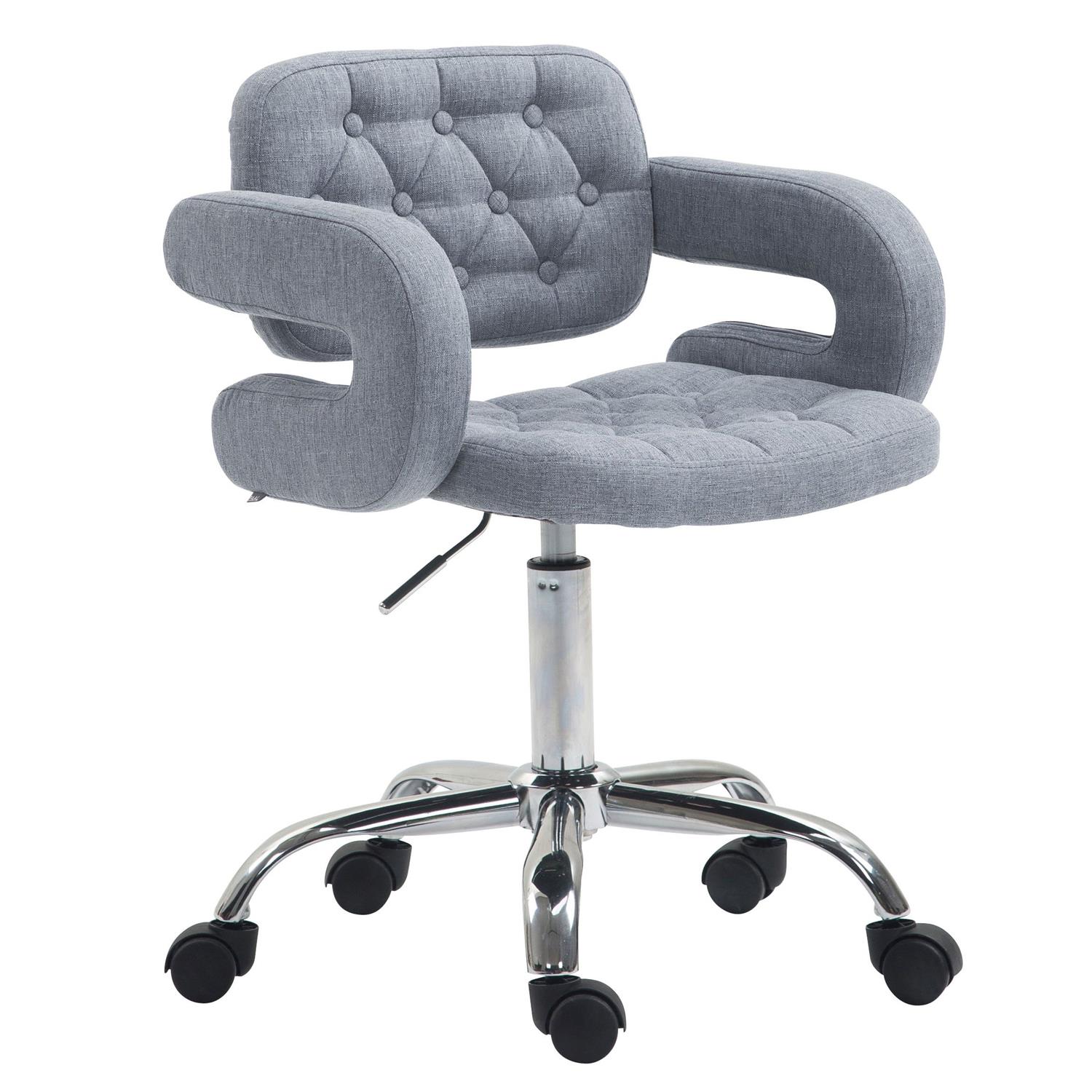 Flash Furniture Sedia In Tessuto Nero Impilabile Con Braccioli E Imbottitura – Per Ufficio, Reception, Sala D'Attesa, 60x59x84 Cm