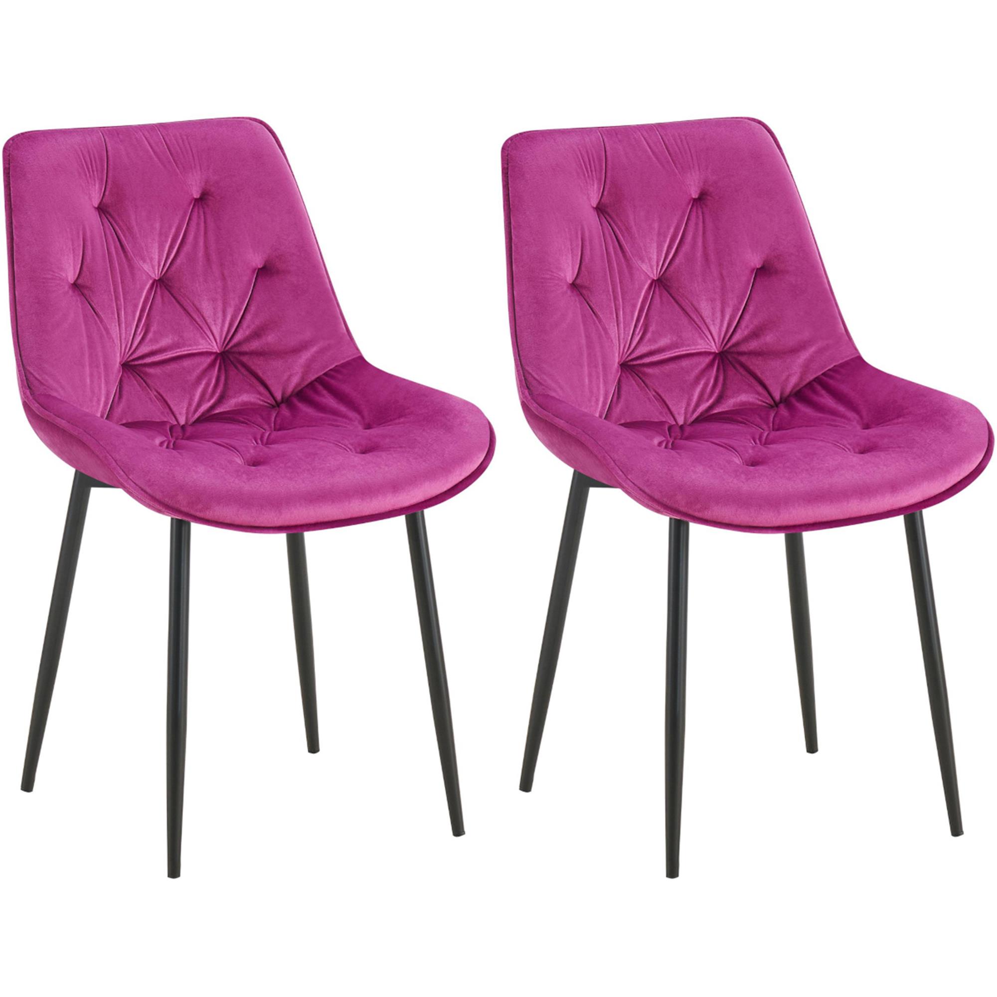 Sedia Da Scrivania Miroytengo Bambola Viola Con Struttura In Metallo Nero - Design Moderno E Compatto, Dimensioni 53x82x53 Cm, Con Ruote Multidirezionali. Perfetta Per Ufficio O Studio.