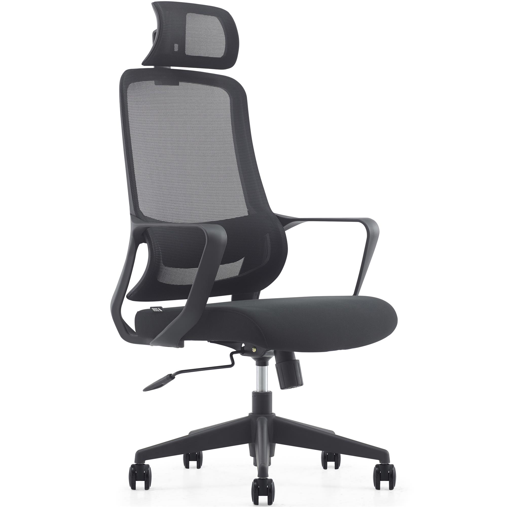 Sedia Ufficio Ergonomica In Pelle PU Con Poggiapiedi Retrattile - Reclinabile 135°, Supporto Lombare, Alta - Nero