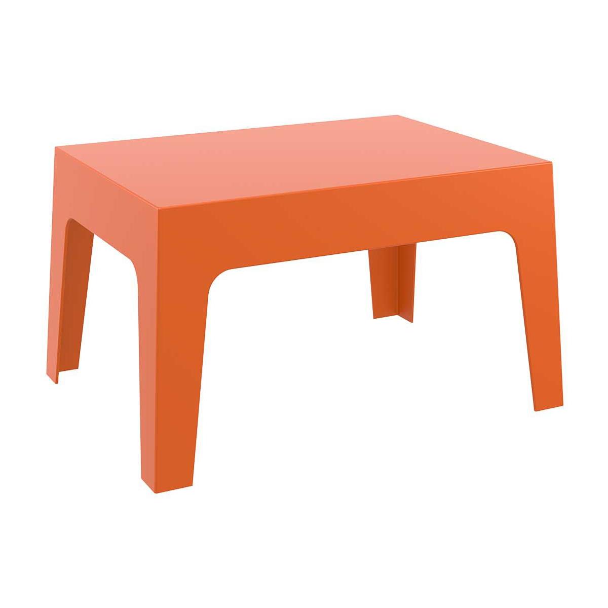 Tavolino RICK, 70x50cm, Pratico, Moderno, in Polipropilene, Arancione