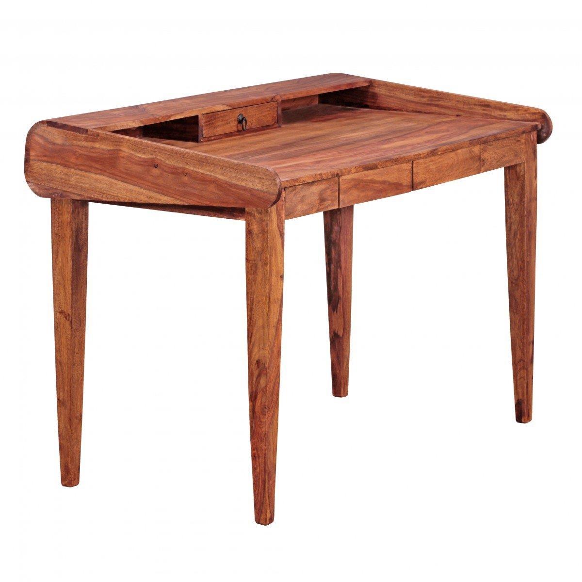 Scrivania moderna in legno massello per casa e ufficio, 140 x 70