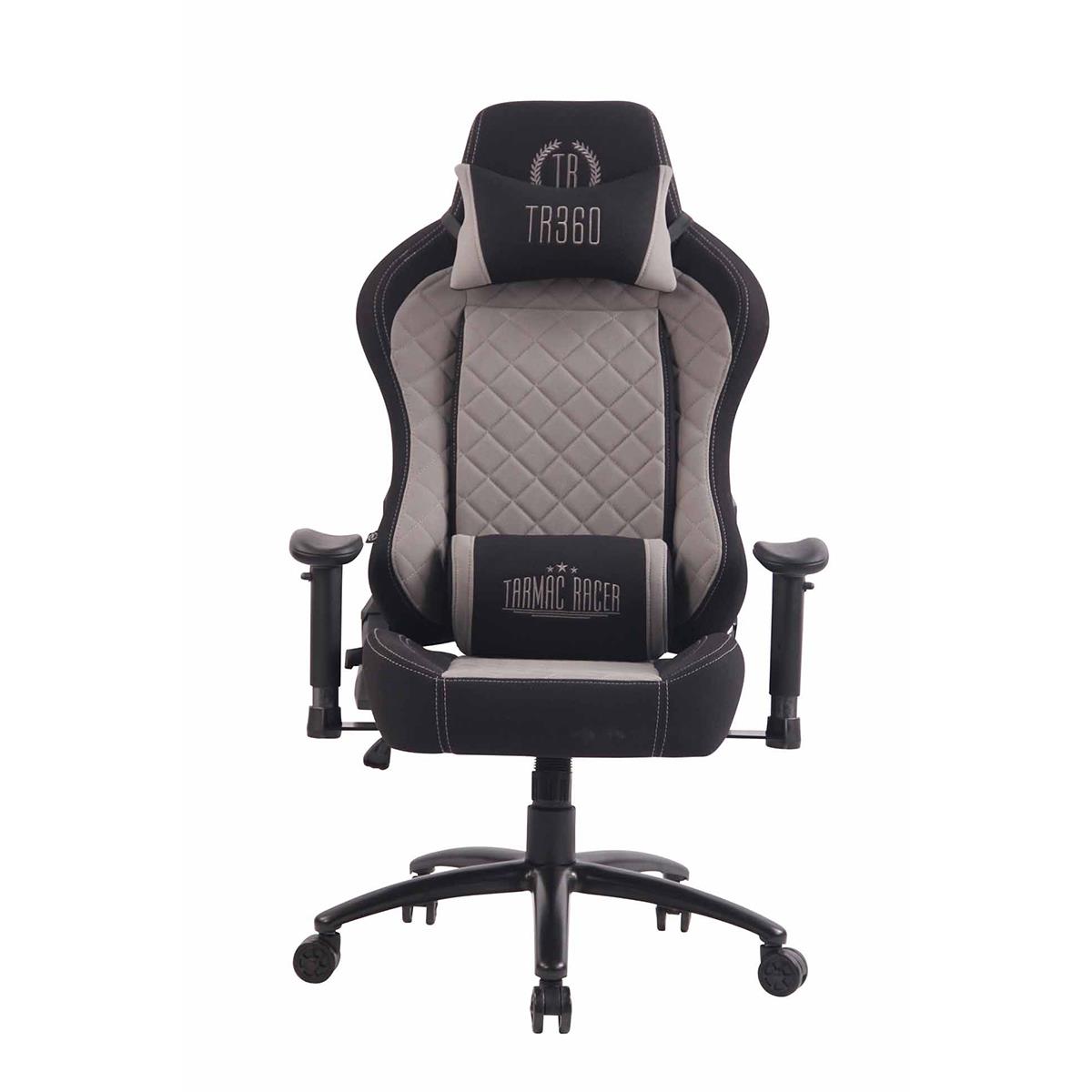 YUMISU Sedia Gaming 2050 Grigio/Rosso | Ergonomica Con Braccioli 4D, Cuscini Memory Foam E Ruote Silenziose