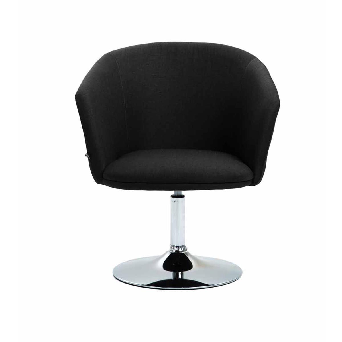 Poltrona Elegante In Velluto Nero: 65x64x65 Cm, Imbottitura Comoda, Gambe In Legno Di Gomma, Per Soggiorno E Camera!