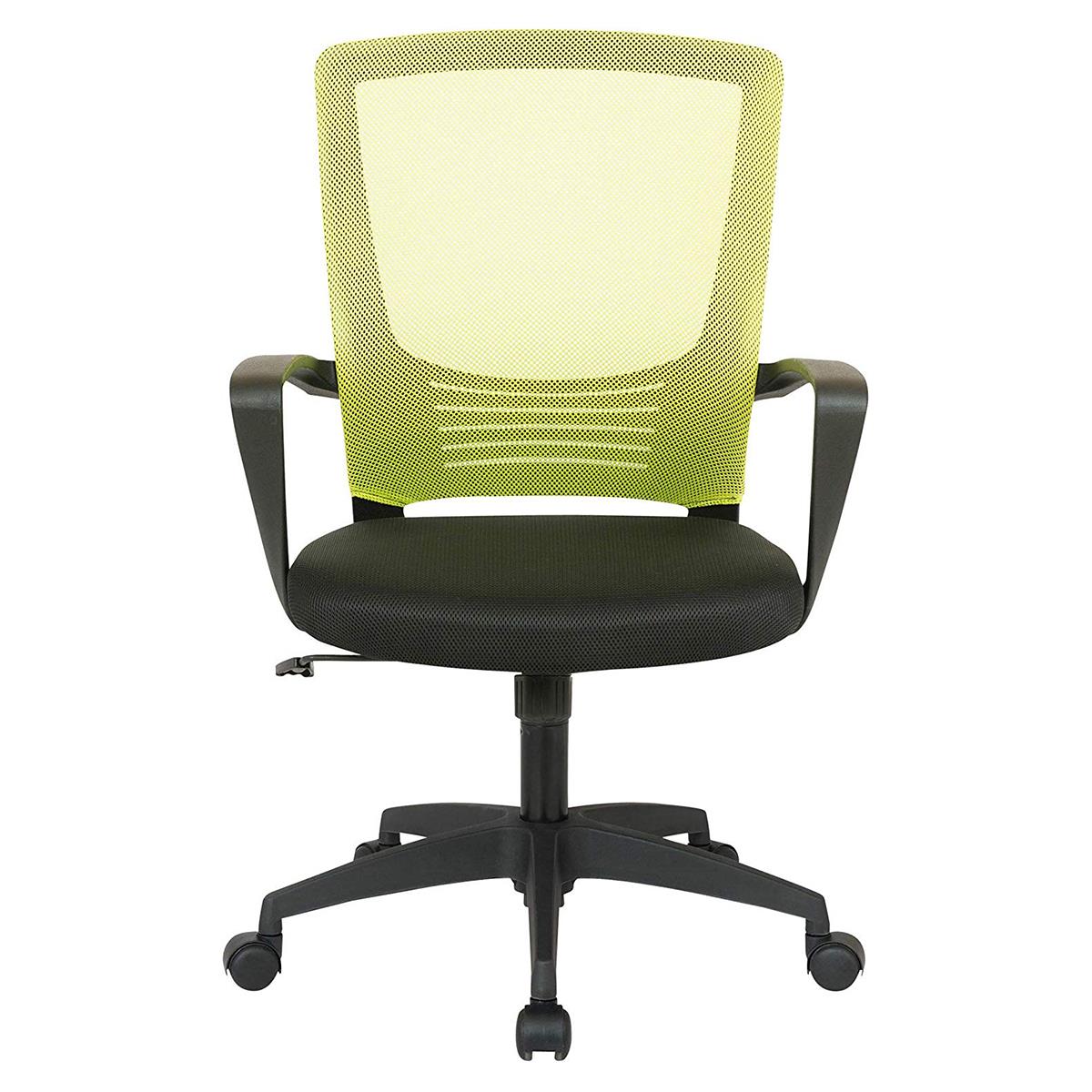 Sedia ergonomica a rete con supporto lombare, Sedia girevole con schienale alto per computer, Nero