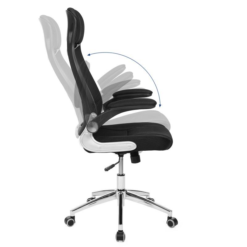 Sedia Ergonomica NYX: Poggiatesta,Supporto lombare,Schienale Rete-  BIANCO/VERDE