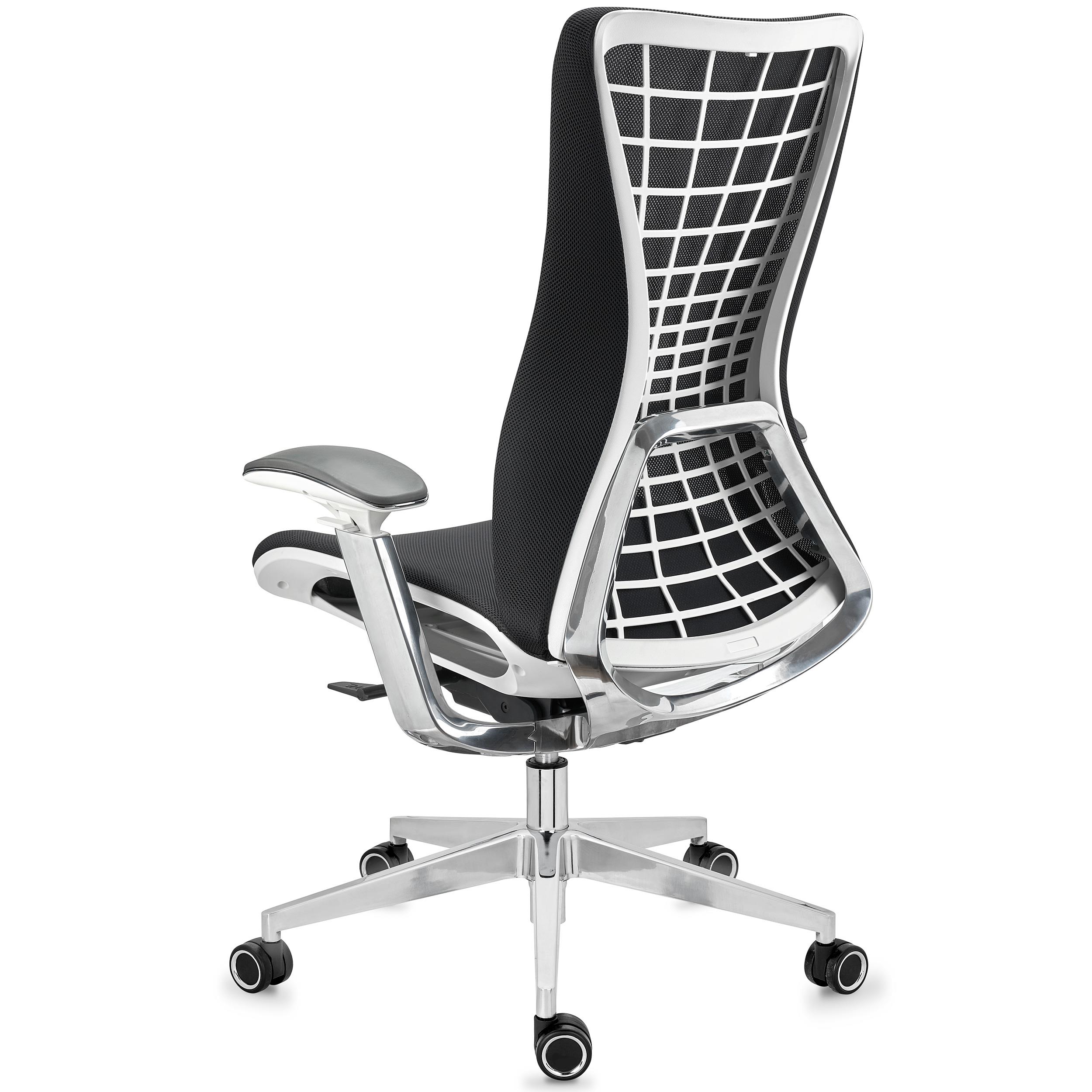 Ella Rhae Sedia Da Ufficio Ergonomica In Rete Nera – Con Poggiatesta E Supporto Lombare Regolabile