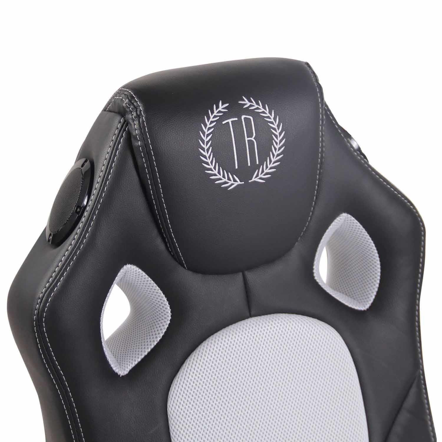 Poltrona Relax Design NAOS In Pelle E Rovere Nero - Ergonomica Con Testiera Regolabile