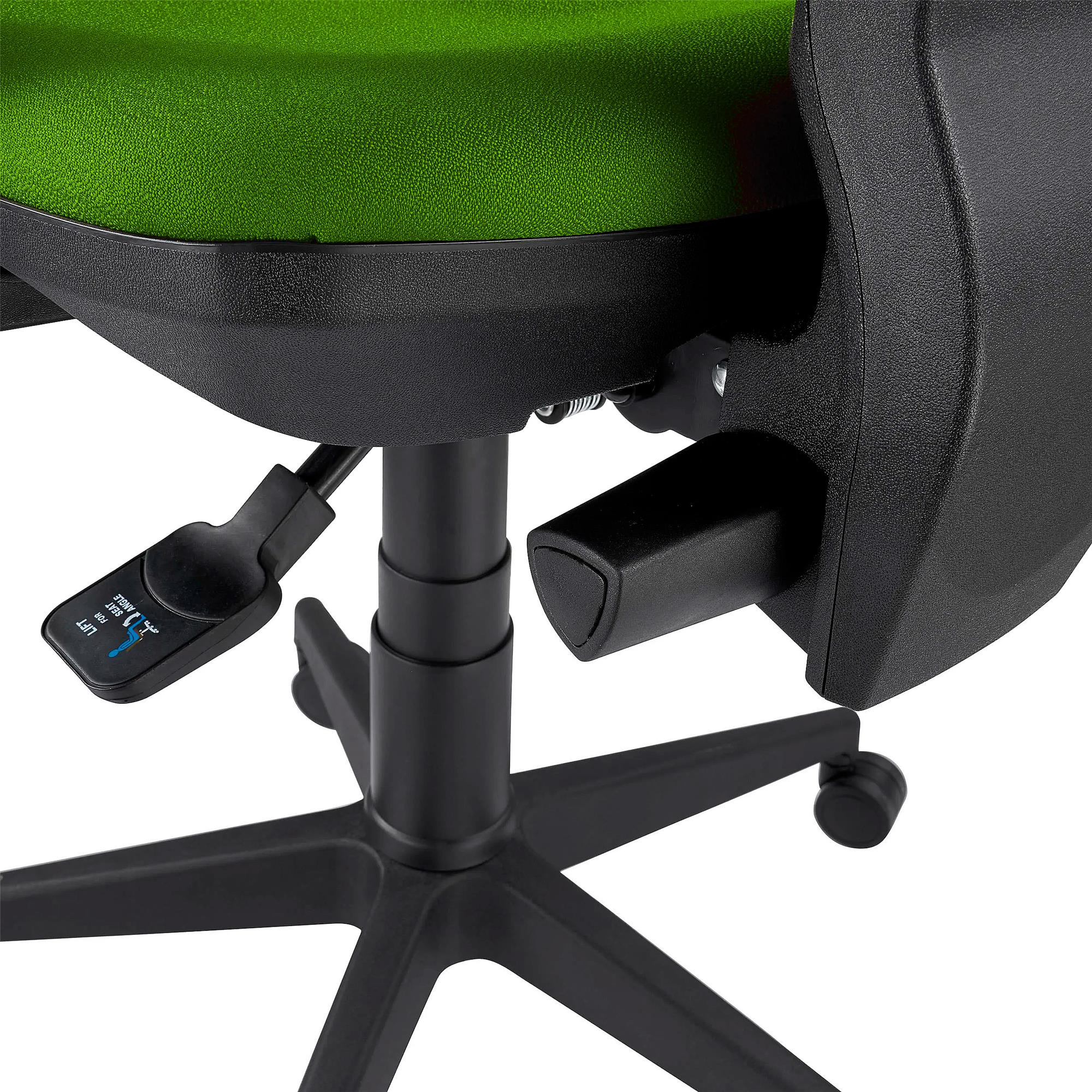 HULALA HOME Sedia Ergonomica Da Ufficio Senza Braccioli - Regolabile In Altezza, Schienale Inclinabile, Cuscino Comodo, Per Ragazzi E Ragazze, Verde Scuro