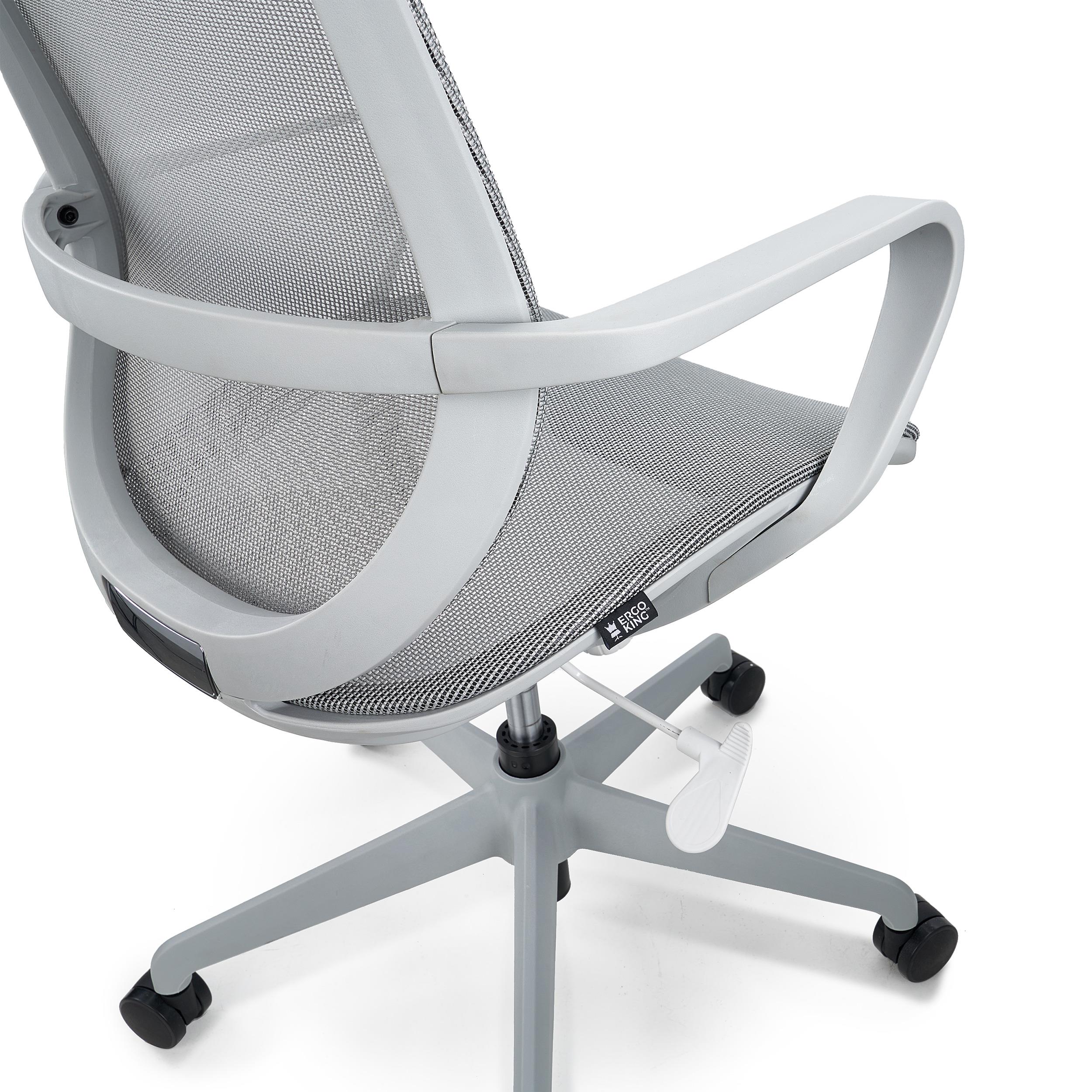 Scrivania E Sedia Da Ufficio Ergonomica Con Schienale In Rete E Supporto Lombare - Ruote, Regolabile In Altezza, Per Casa E Ufficio