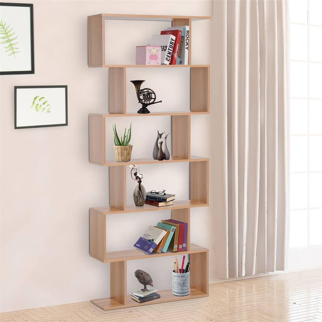 Libreria KEDER, Design Elegante, 80x23x192cm, in Legno Colore Rovere