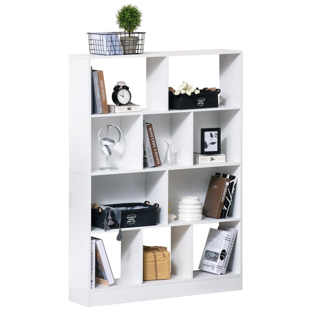 Libreria TOMEKA, Pratica e Versatile, 100x23,8x140cm, in Bianco