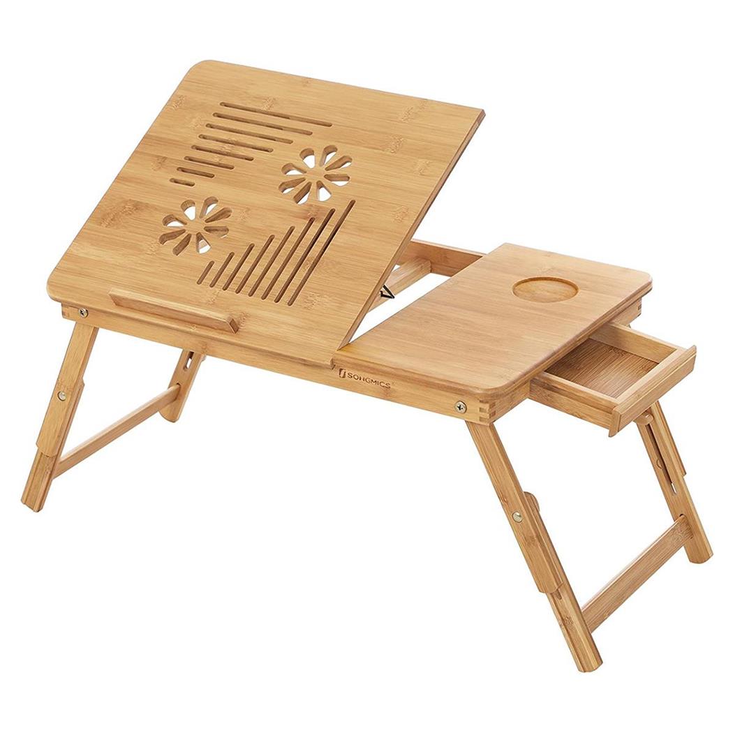 Supporto per Monitor DAISY, Pieghevole e Regolabile, 55x35x29 cm, in Bambù