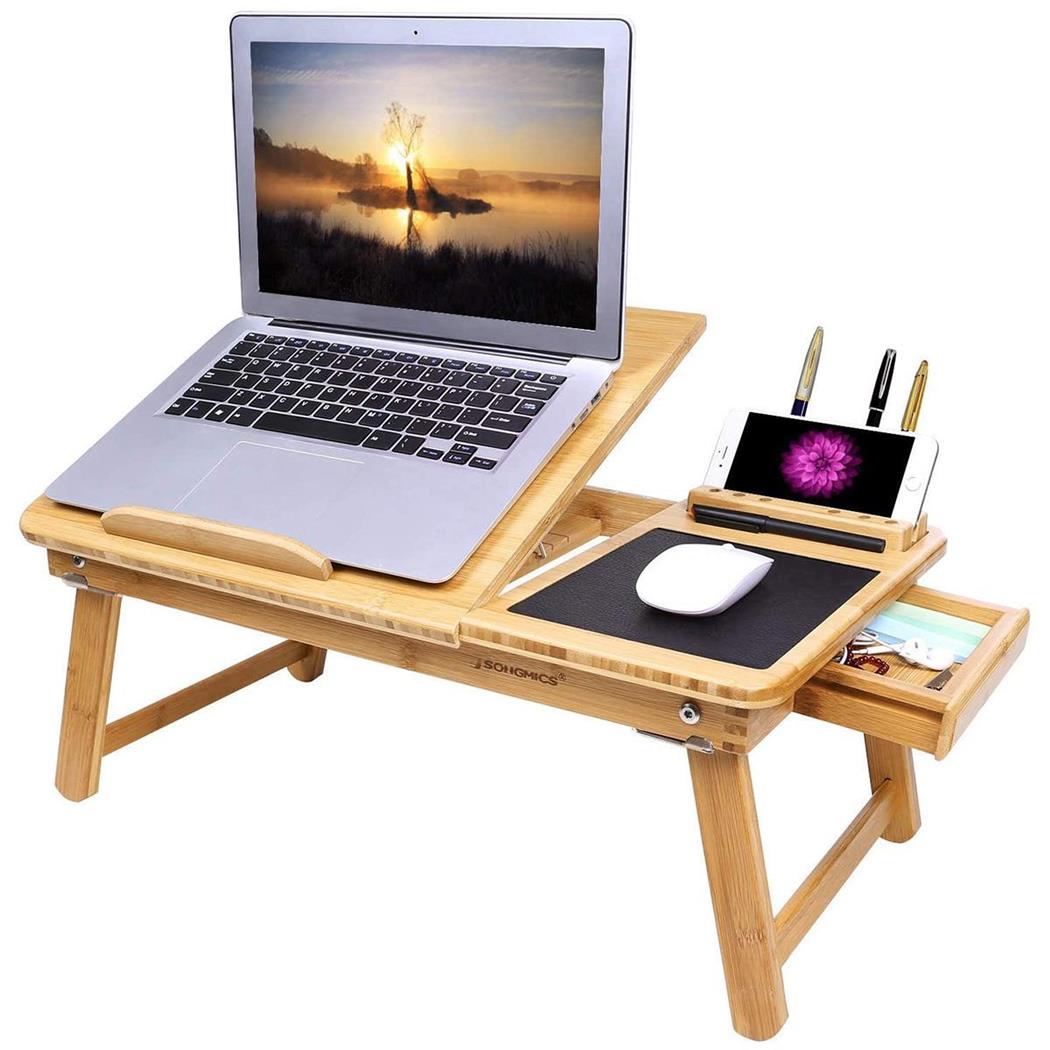 Supporto per Monitor FOREST, Pieghevole e Inclinabile, 55x35x23 cm, in Bambù