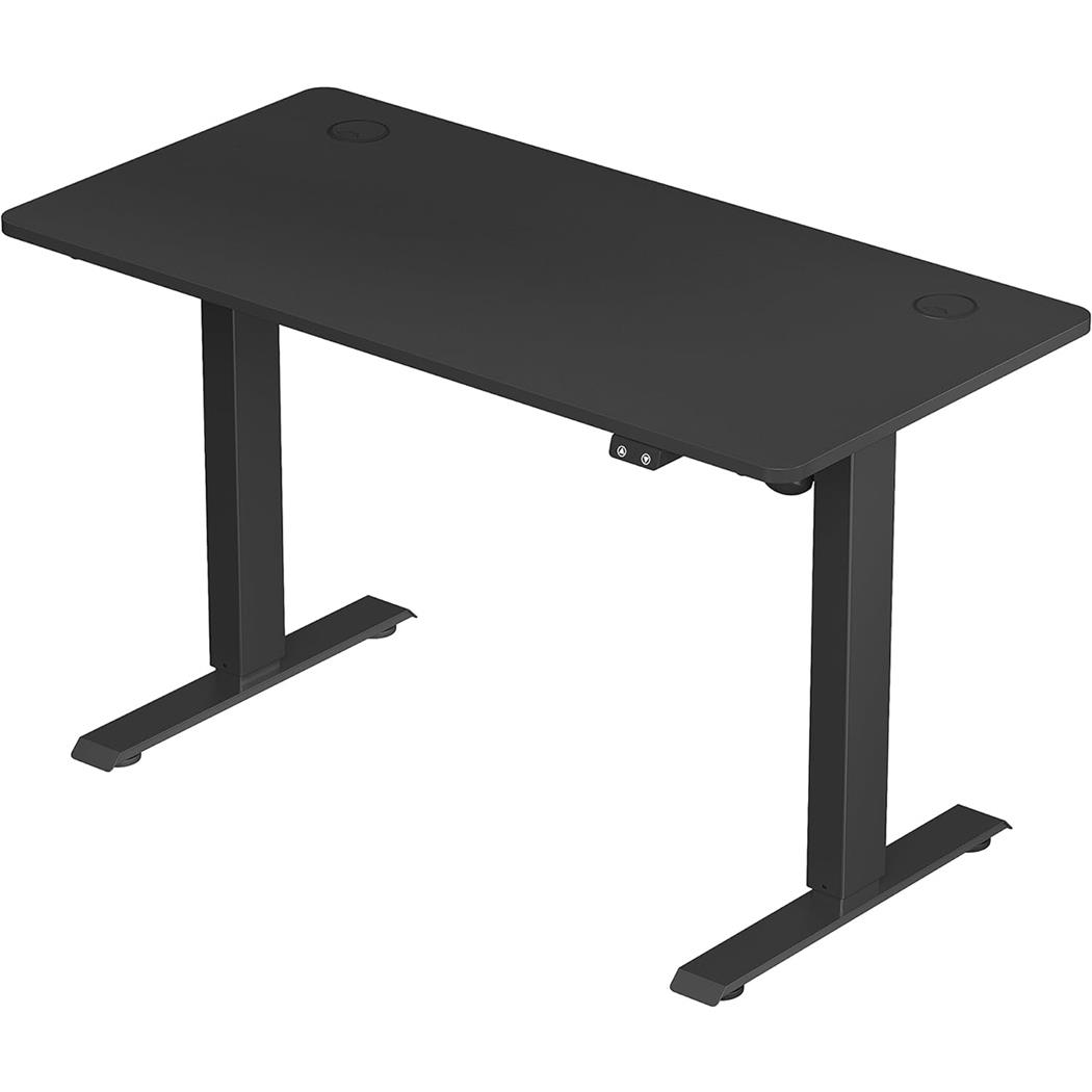 Scrivania per PC MONTBLANC, 140x60cm, Regolabile in Altezza Elettronicamente, Nero