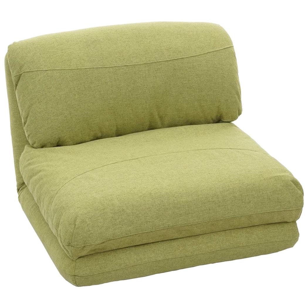 Poltrona NANTES, Trasformabile in Letto, Apertura Rapida, in Tessuto Verde