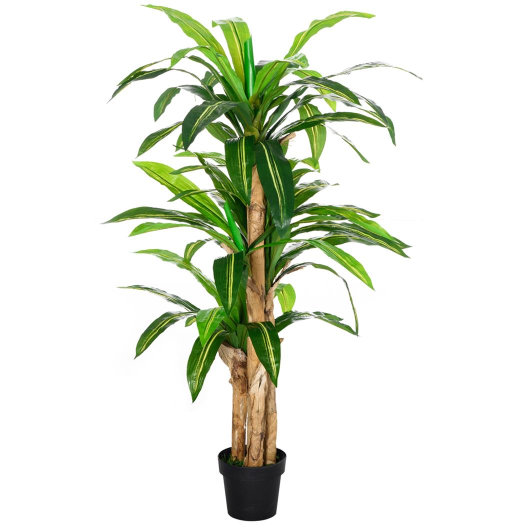 Pianta per Ufficio TAIS, Dracena alta 160cm, Aspetto Realistico, Verde