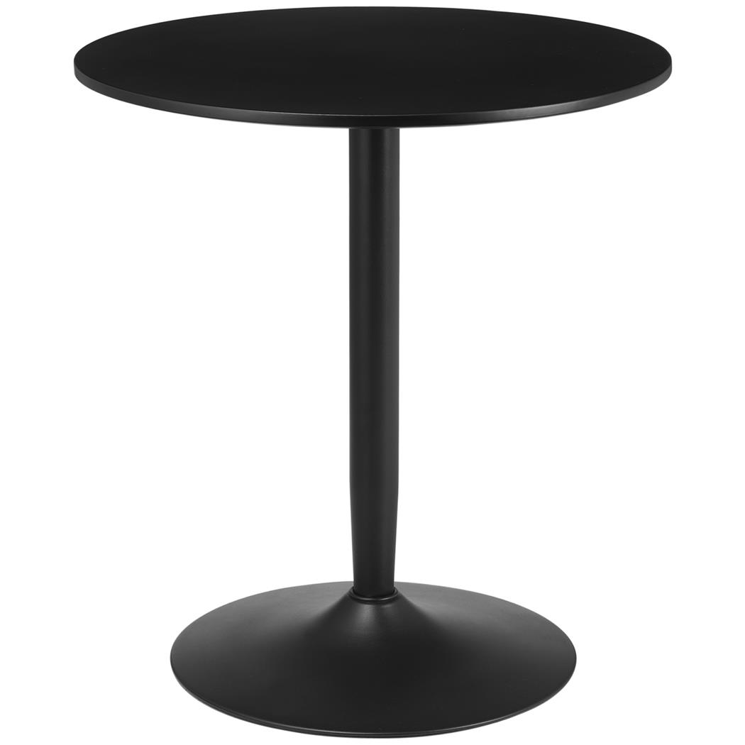 Tavolo per Sala Riunioni TURIN, Base in Acciaio Nero Piano in Legno Nero