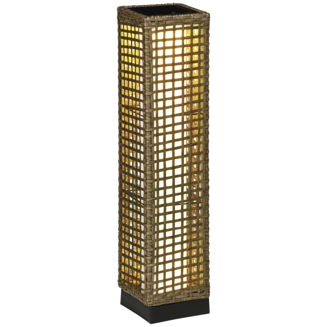Lampada Solare per Ufficio NEXO, Con Pannello di Ricarica, Altezza 69cm, colore Marrone