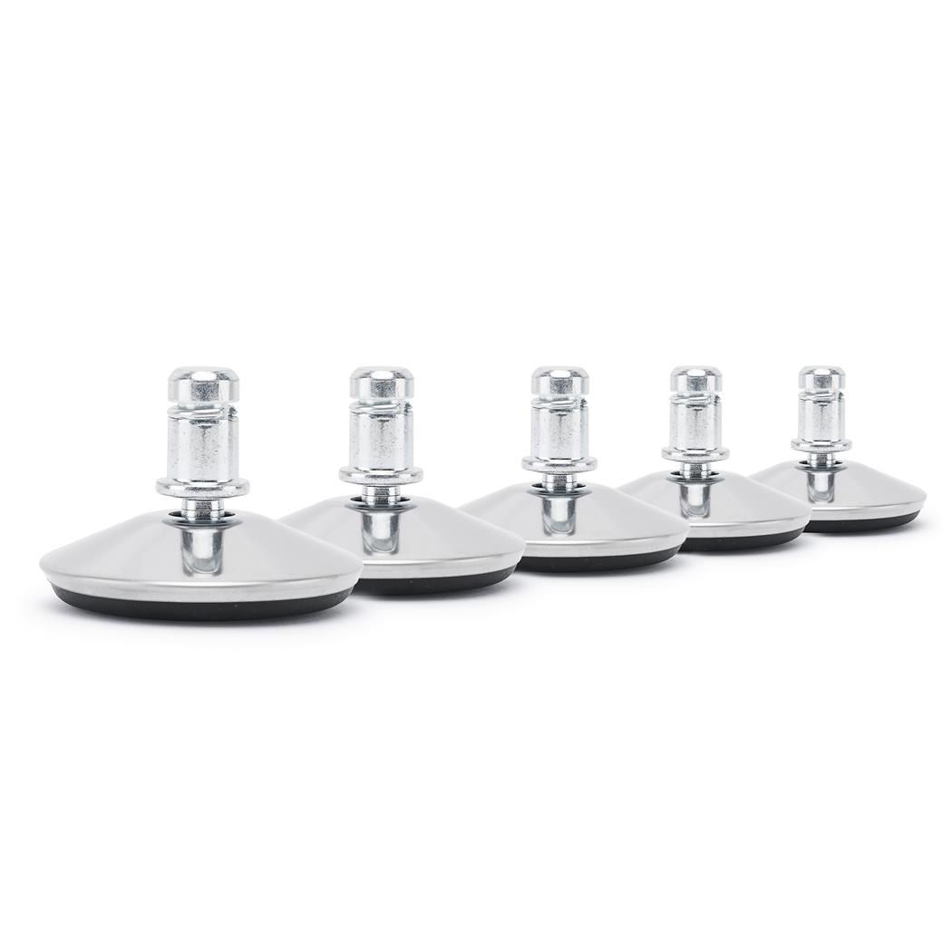 5x Piedini per Sedie Ufficio METAL, Design Elegante e Funzionale