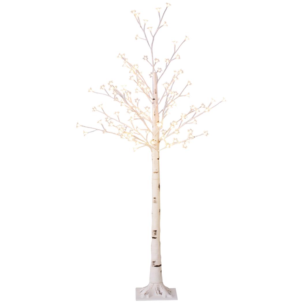 Lampada per Ufficio BOREA, Design ad Albero con 10 Rami per Interni ed Esterni, Bianco