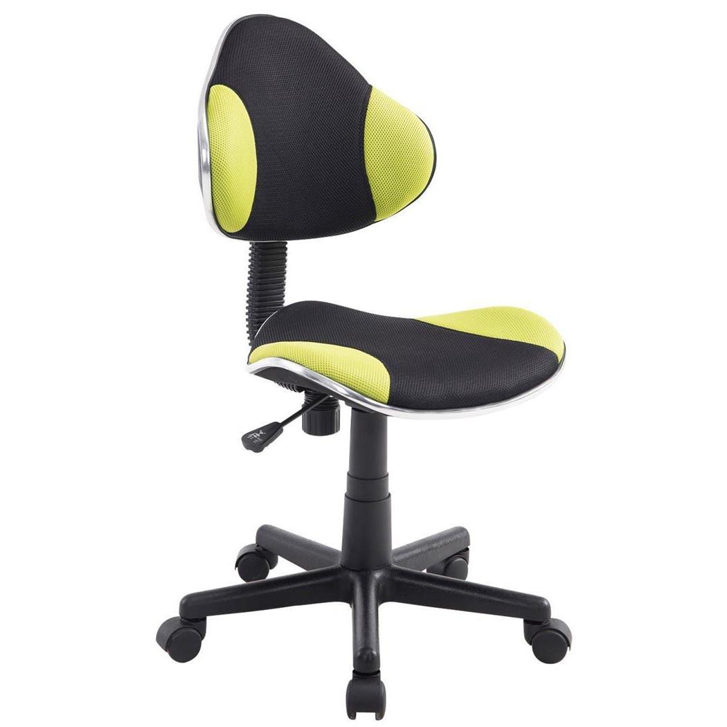 Sedia per Scrivania Ragazzi BASTER, Alta Qualità, Imbottitura comoda e Tessuto traspirante, colore Verde