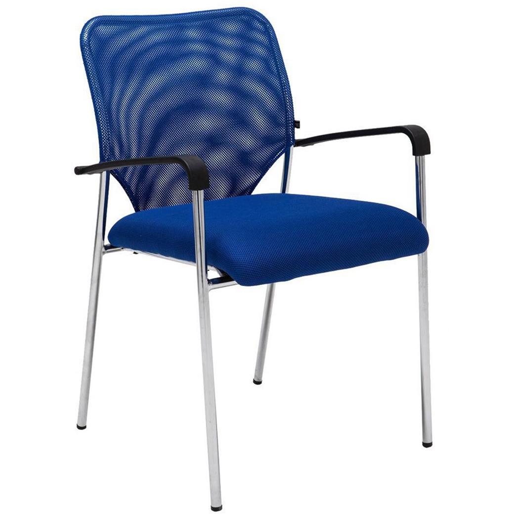 Sedia Sala d'Attesa JAMAICA, Robusta e Comodissima, in Tessuto a rete traspirante, colore Blu