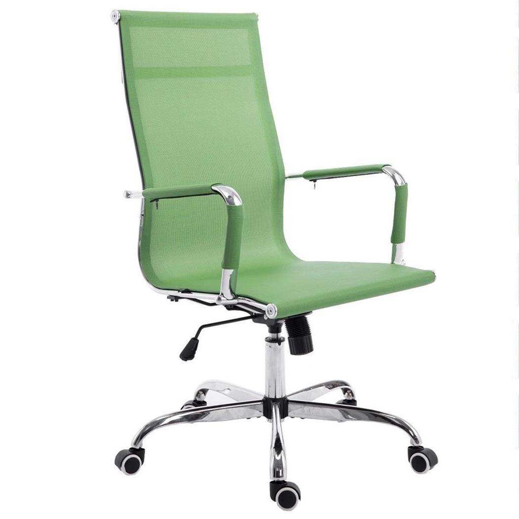 Sedia da Ufficio ITALICA, Struttura in Metallo, Design moderno, in Rete Traspirante, colore Verde