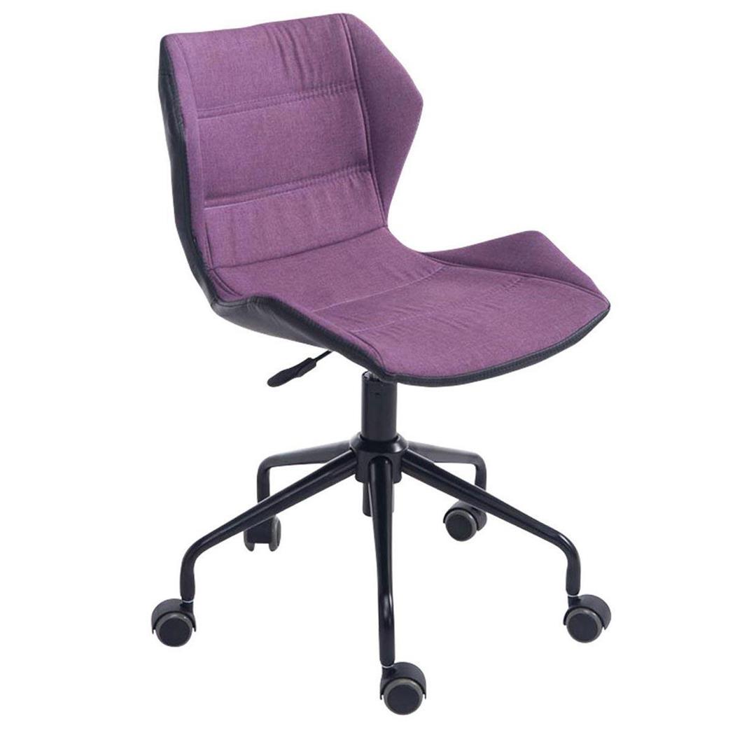 Sedia da ufficio LAREDO, Design geometrico, Struttura in Metallo, Seduta in Tessuto, colore Viola