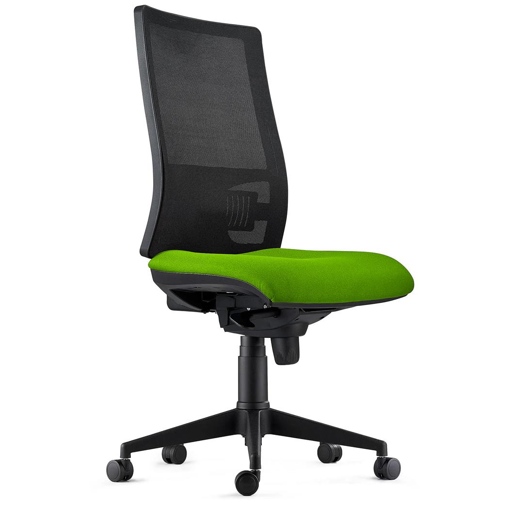 Sedia Ergonomica EMERSON, Regolabile, Rivestimento Ignifugo, Verde