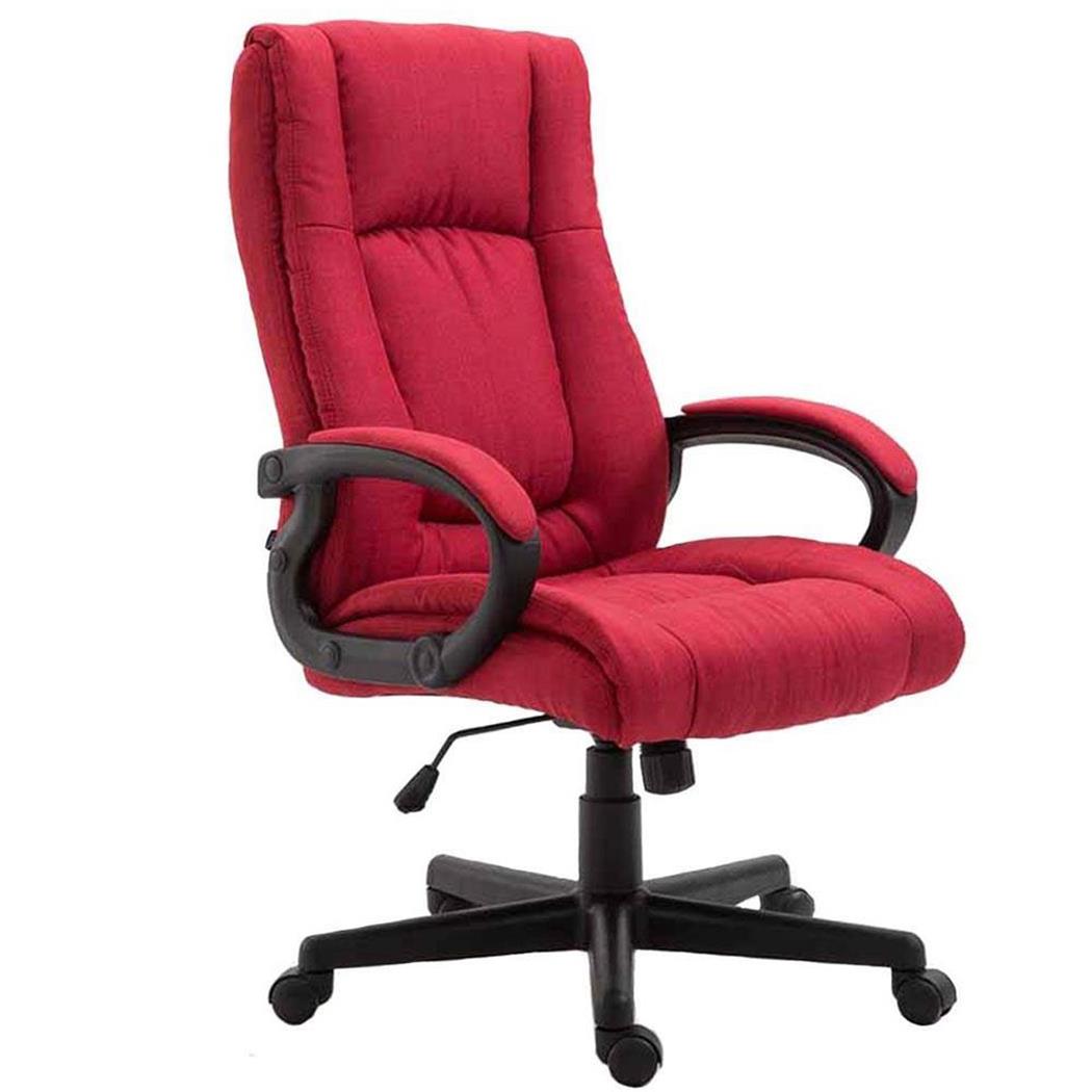 Poltrona da ufficio direzionale NINA TESSUTO, Comoda imbottitura, Schienale ergonomico, in Rosso