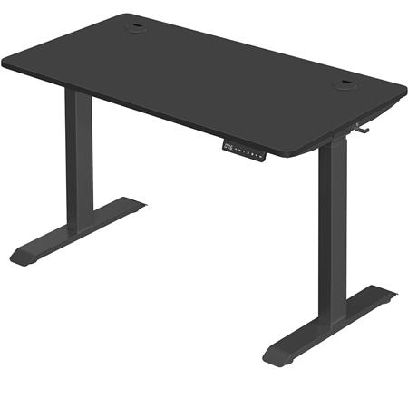 Scrivania MAKALI, 140x70cm, Regolabile in Altezza, Moderna e Pratica, Nero