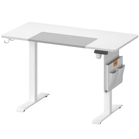 Scrivania SOLOMON, 120x60cm, Regolabile in Altezza, Raffinata, Bianco
