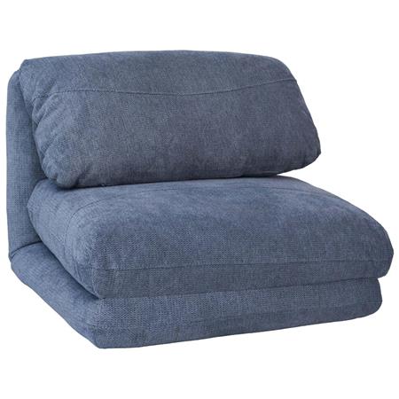 Poltrona NANTES, Trasformabile in Letto, Apertura Rapida, in Tessuto Blu