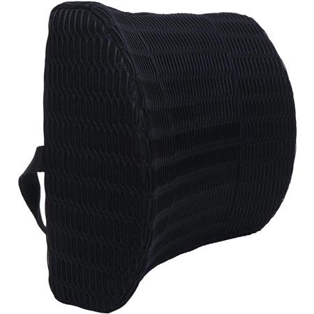 Cuscino lombare DASTI, in Schiuma viscoelastica, Cintura di fissaggio, colore Nero