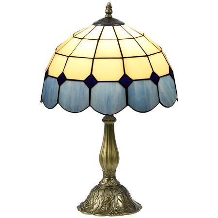 Lampada per Ufficio AMBAR, Stile Classico, Fatta a Mano, colore Blu