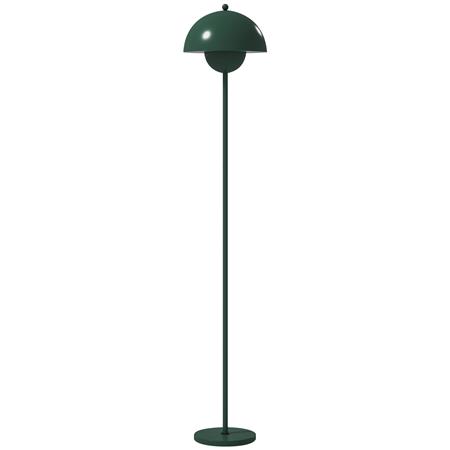 Lampada per Ufficio IDEON, Paralume Semicircolare e Interruttore a Pedale, Verde