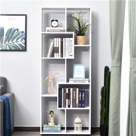 Libreria DISA, Stile Moderno, 70x24x178cm, in Legno Colore Bianco