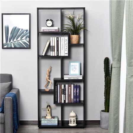 Libreria DISA, Stile Moderno, 70x24x178cm, in Legno Colore Nero