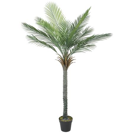 Pianta per Ufficio FLOE, Palma alta 180cm, 15 Foglie con Vaso, Verde