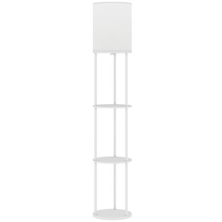 Lampada per Ufficio ORBE, con Ripiani e Telecomando, Bianco