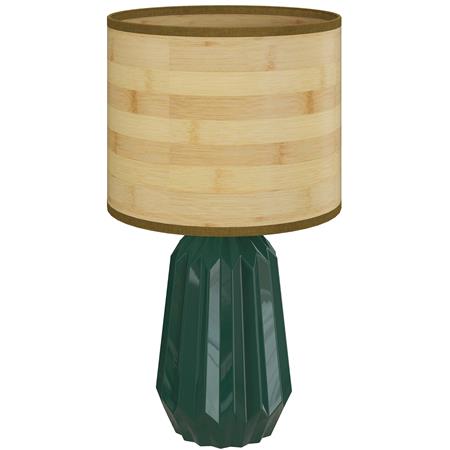 Lampada per Ufficio ELION, Stile Retrò, Base in Ceramica colore Verde