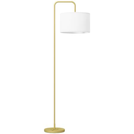 Lampada per Ufficio PRISMA, Struttira in Acciaio, Paralume in Tessuto, colore Oro