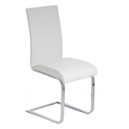 Sedia Sala d'Attesa / Riunioni CINCA, Design ergonomico, Struttura in metallo, in Pelle colore Bianco