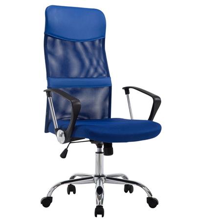 Sedia Ufficio ASPEN XL, Rete traspirante, Sedile imbottito, Fino a 150 KG, in Blu