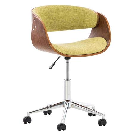 Sedia di design ANOUK, Design Moderno, in Legno, Comoda Imbottitura, Tessuto Verde