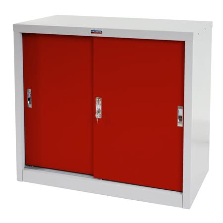 Mobile per archivio RODRY, 83x91x46cm, in Acciaio, Rosso