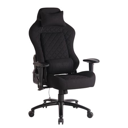 Poltrona Gaming MAXIM MASSAGE, Design Esclusivo, Tessuto, Nero